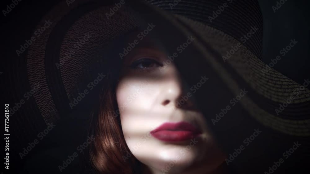4k Woman Portrait Smoking in Reverse 4k Woman Portrait Smoking in Reverse