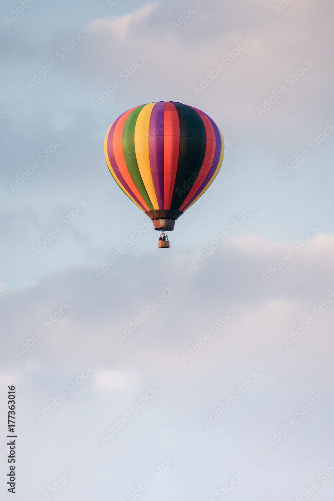 Hot air balloon rising Hot air balloon rising