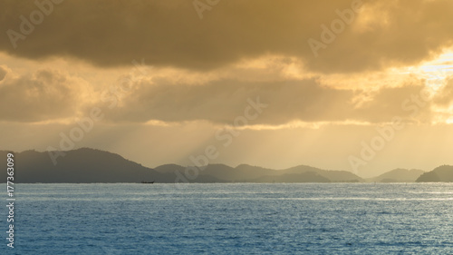 Beautiful ray of light in Krabi Thailand