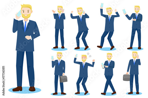 cartoon business man