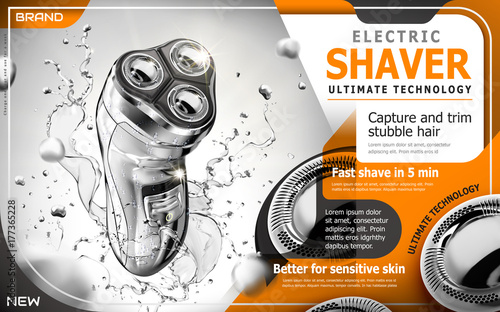 Electric shaver ads