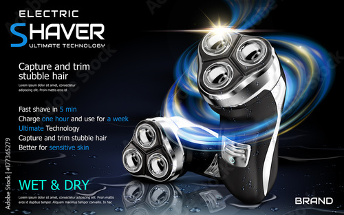 Electric shaver ads