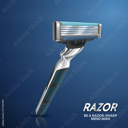Five blades razor