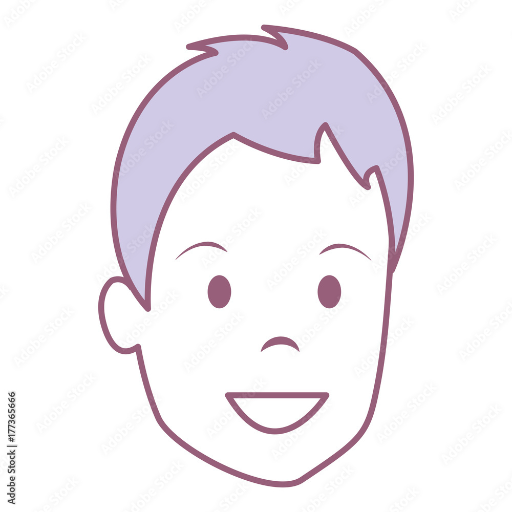 young man head avatar character young man head avatar character