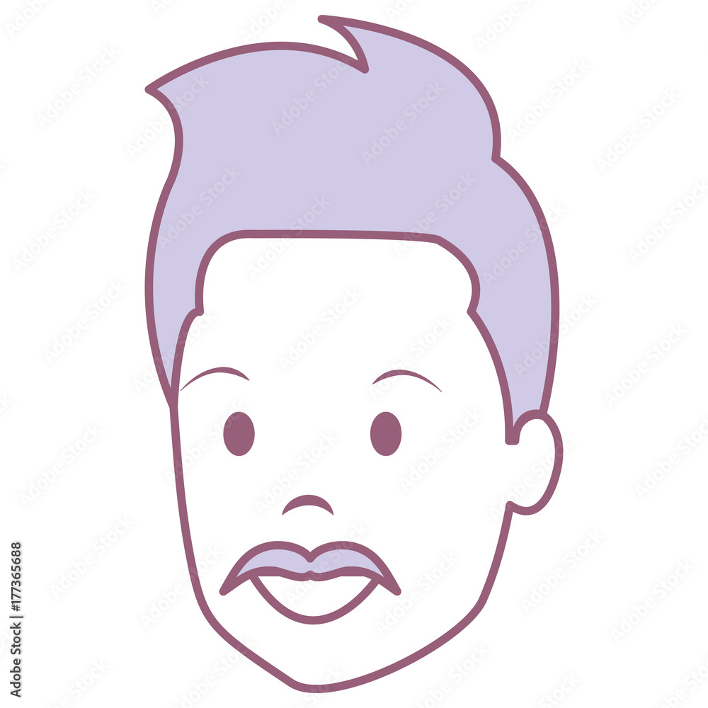 young man head avatar character young man head avatar character