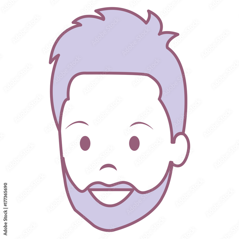 young man head avatar character young man head avatar character
