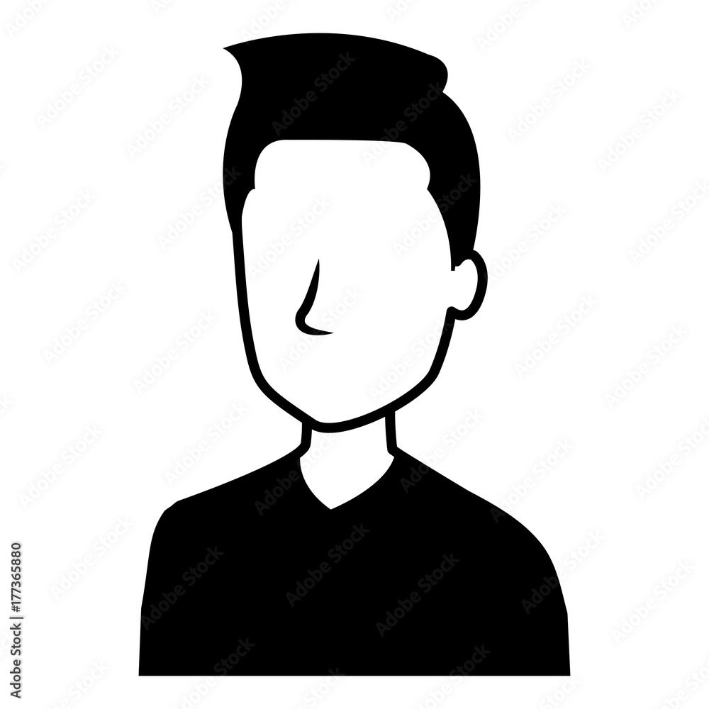 young man avatar character young man avatar character