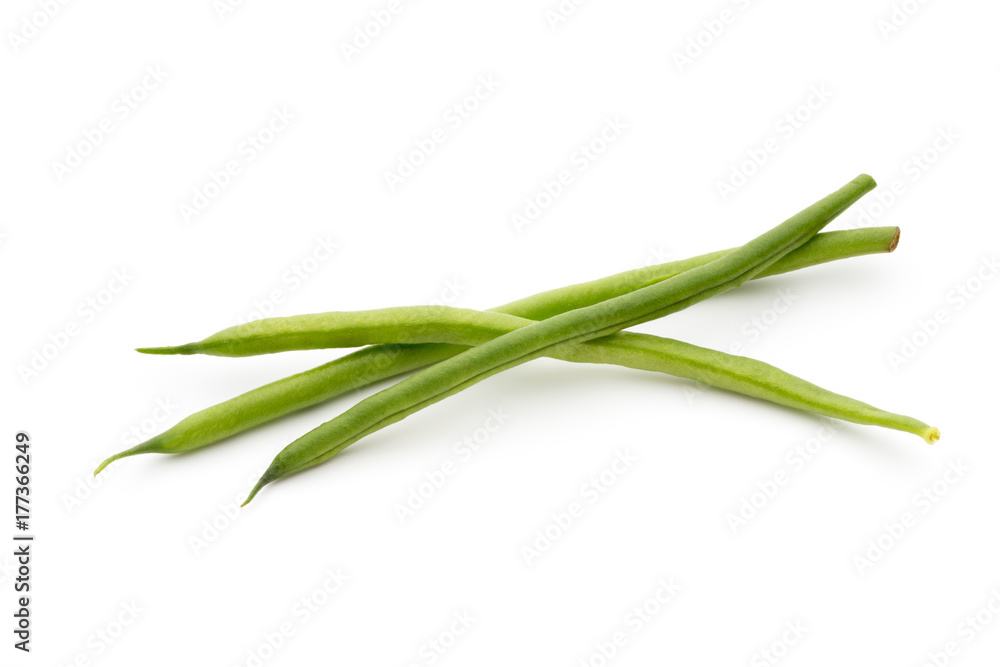 Green beans isolated on a white background. Green beans isolated on a white background.