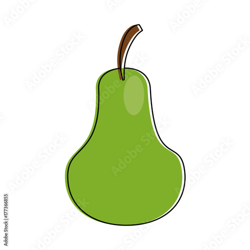pear fruit icon image vector illustration design 