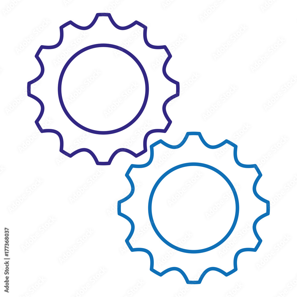 gears machine isolated icon gears machine isolated icon