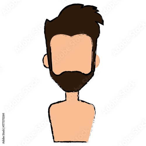 young man shirtless avatar character