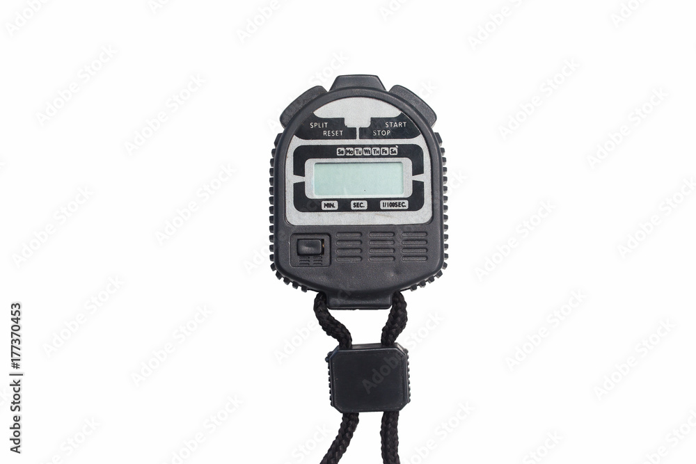 electronic sport timer isolated on white electronic sport timer isolated on white