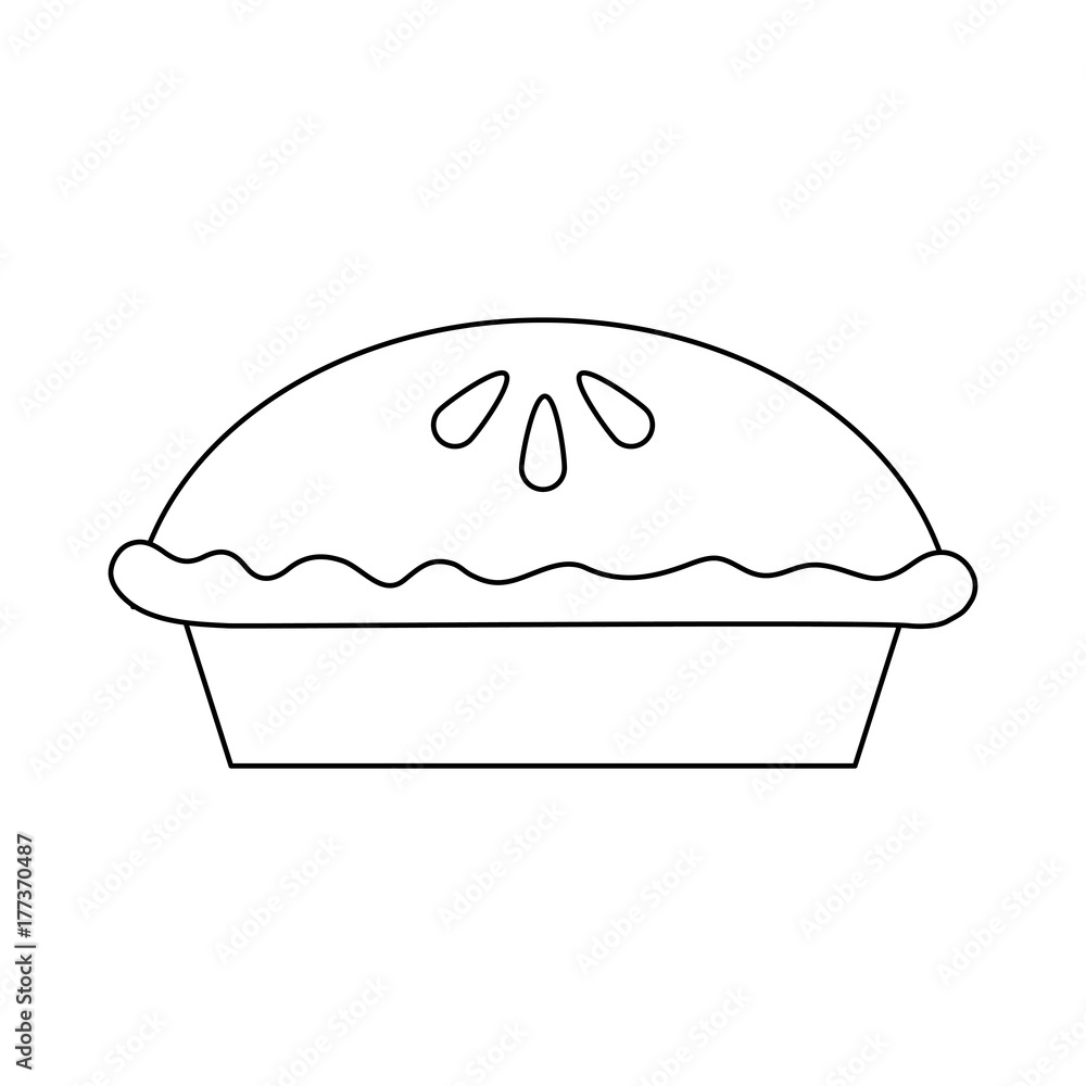 Fototapeta premium apple pie icon