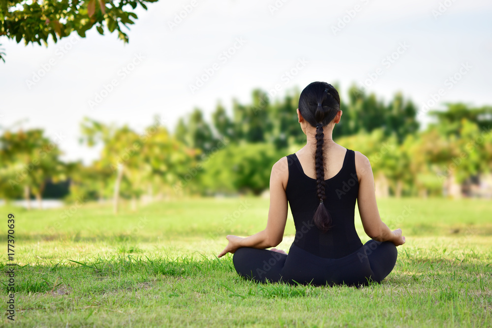 Beautiful women maintain health with yoga exercises. Beautiful women maintain health with yoga exercises.
