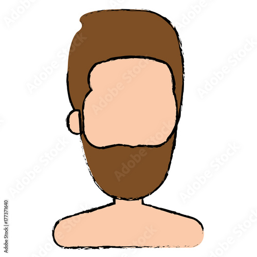 young man shirtless avatar character