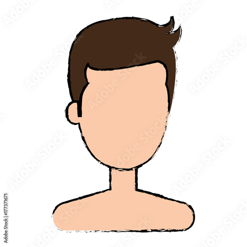 young man shirtless avatar character