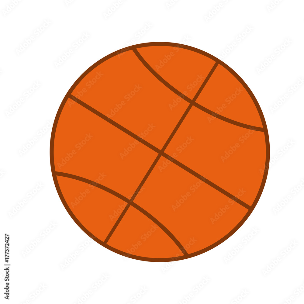 Basketball ball isolated icon vector illustration graphic design