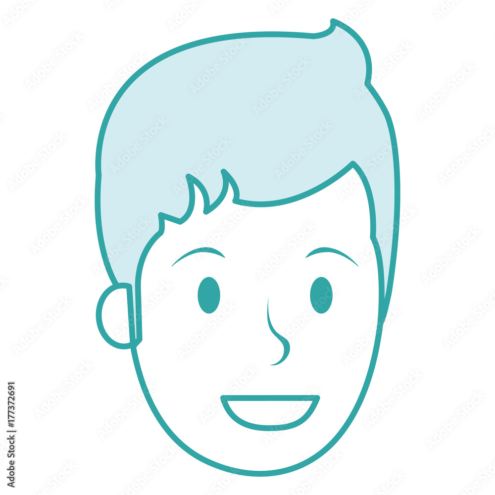 young man head avatar character young man head avatar character