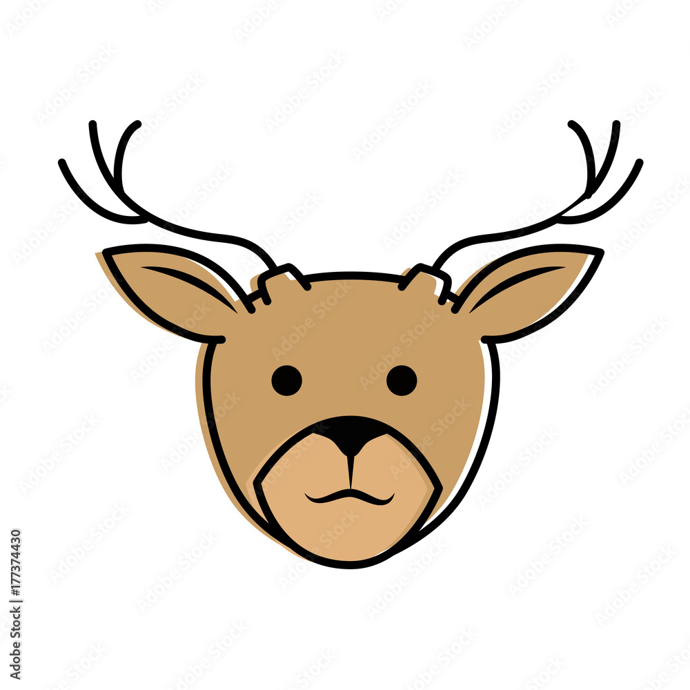 cute reindeer character icon cute reindeer character icon
