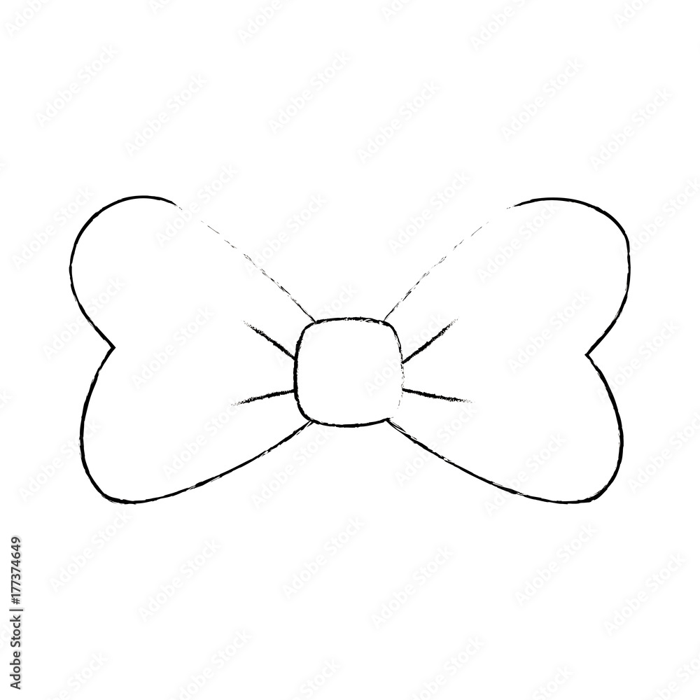 Fototapeta premium bowtie decorative isolated icon