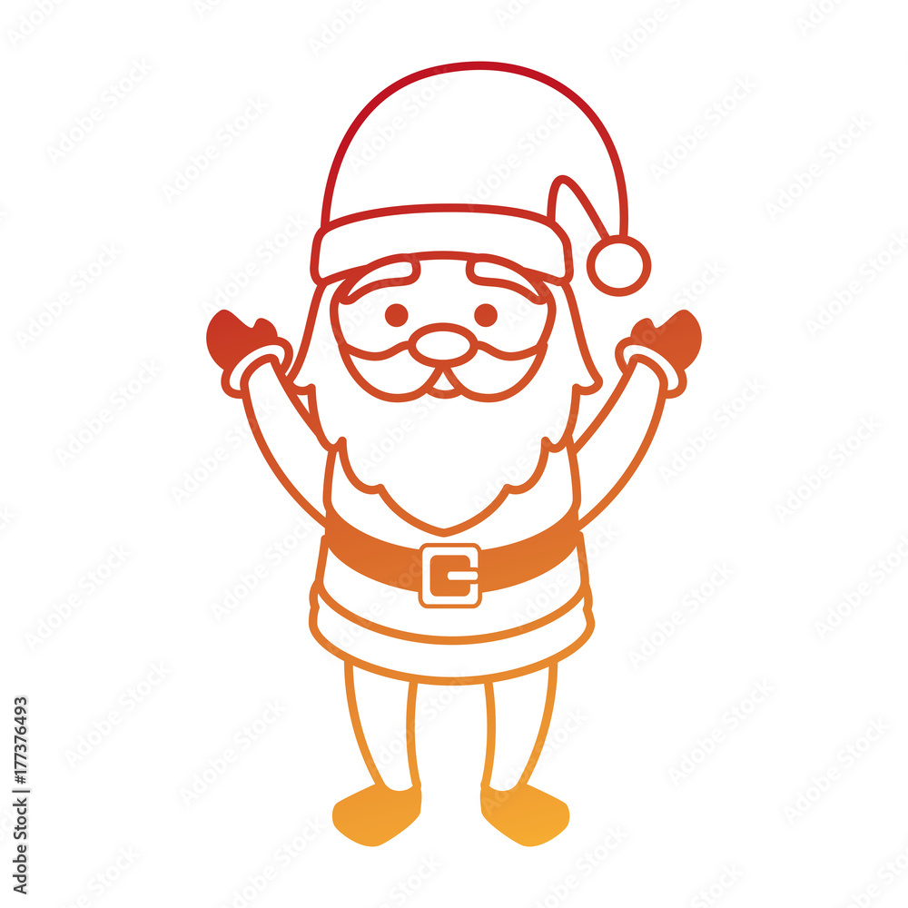 cute santa claus character vector illustration design