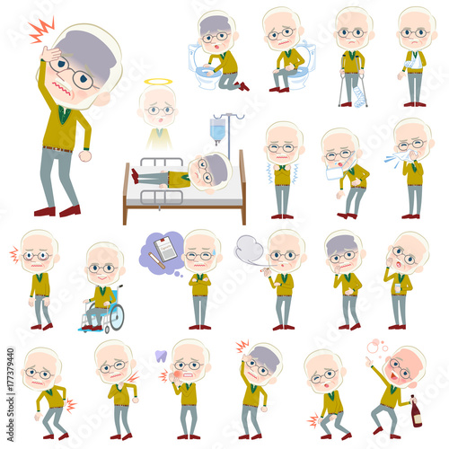 Yellow Ocher knit old man White_sickness