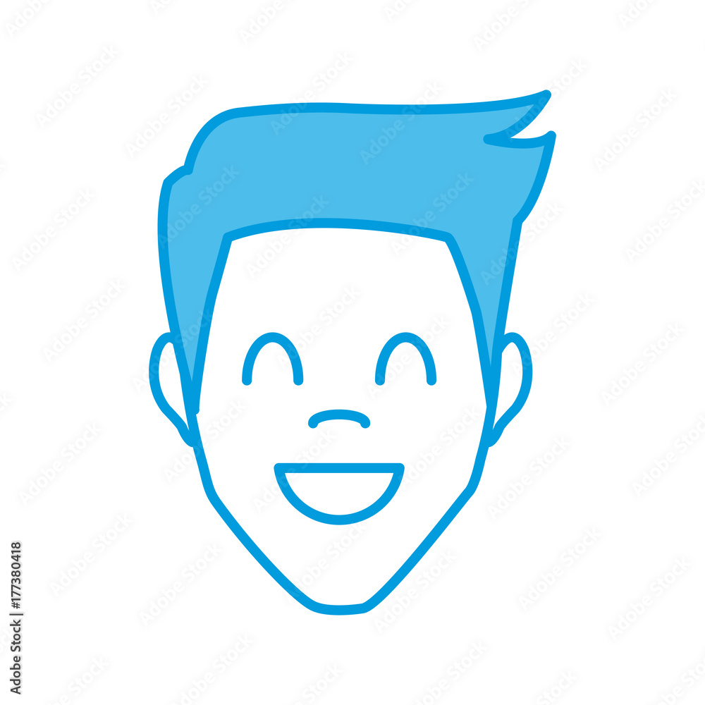 Man smiling face icon vector illustration graphic design Man smiling face icon vector illustration graphic design