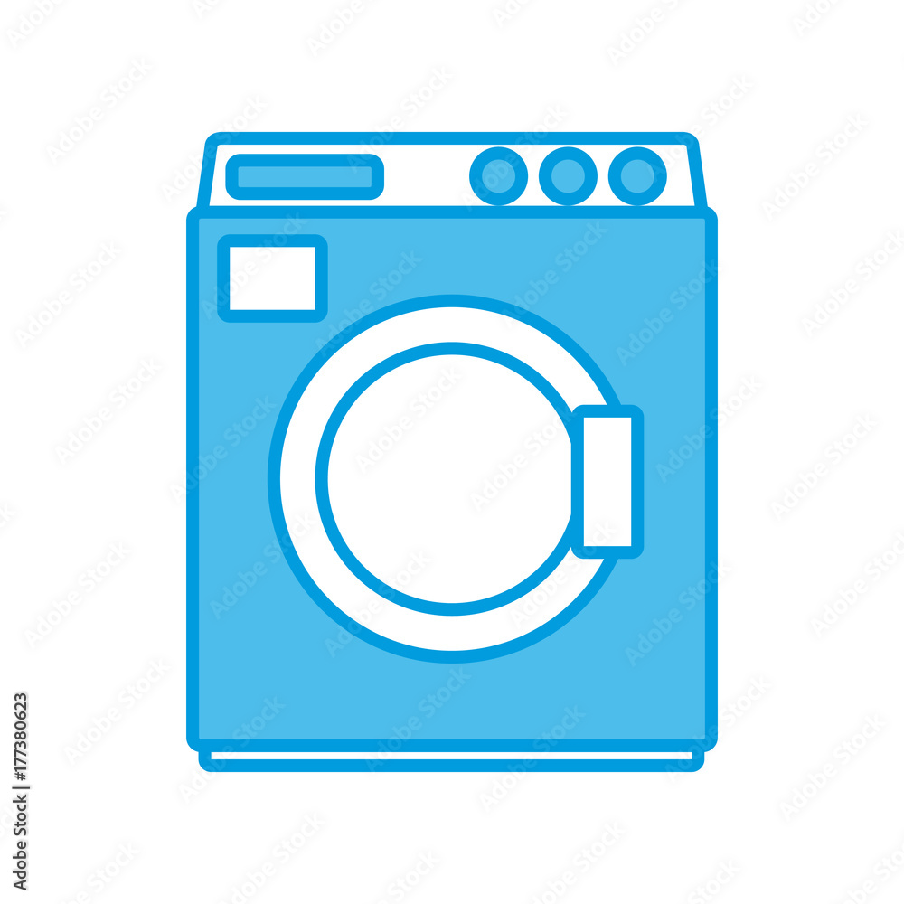 Laundry washer machine icon vector illustration graphic design