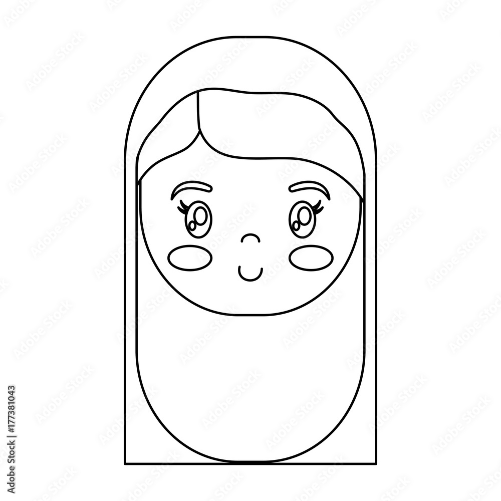 cartoon virgin mary icon over white background vector illustration cartoon virgin mary icon over white background vector illustration