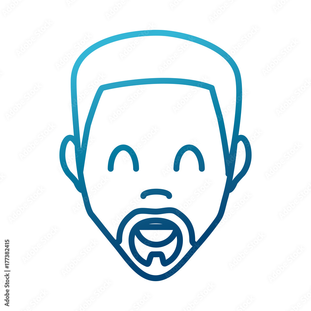 Man smiling face icon vector illustration graphic design Man smiling face icon vector illustration graphic design