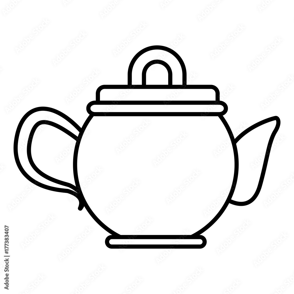 Porcelain teapot utensil icon vector illustration graphic design Porcelain teapot utensil icon vector illustration graphic design