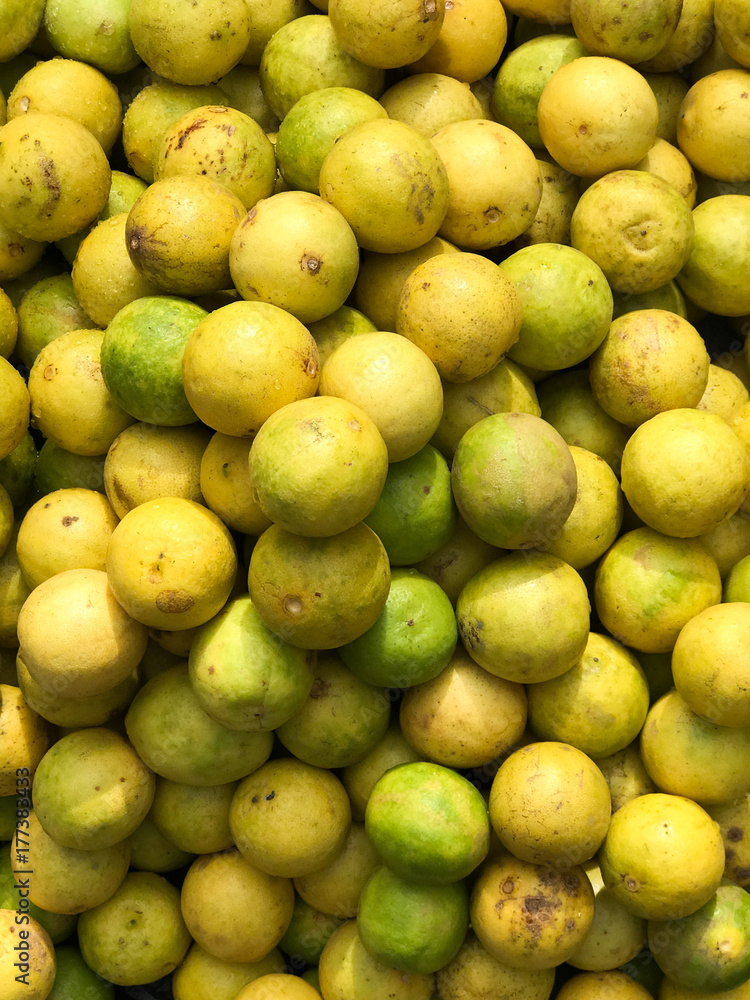 Fresh yellow lime