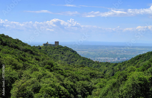 Medvedgrad Castle on a hilltop  overlooking Zagreb  Croatia