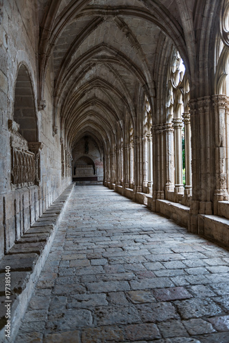 Details of the Monastery of Santes Creus 12th century Cistercian abbey  Tarragona-Spain 