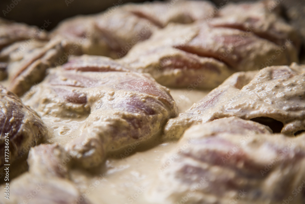 Raw Chicken in Sausage Raw Chicken in Sausage
