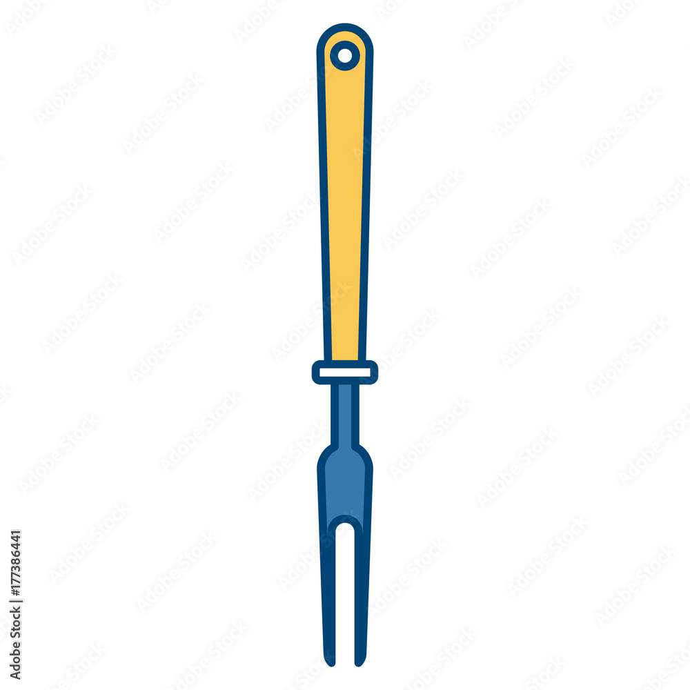 Fork bayonet kitchen utensil icon vector illustration graphic design Fork bayonet kitchen utensil icon vector illustration graphic design