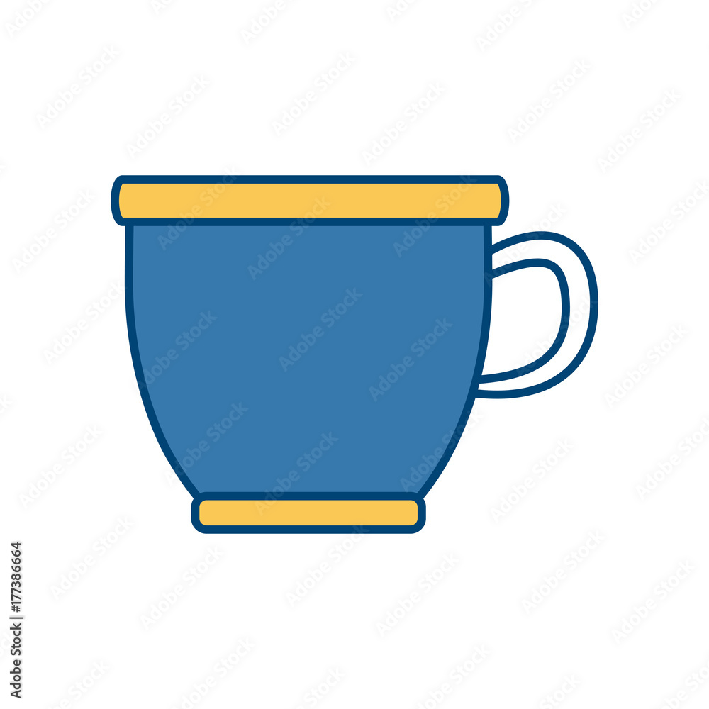 Cute porcelain mug icon vector illustration graphic design Cute porcelain mug icon vector illustration graphic design