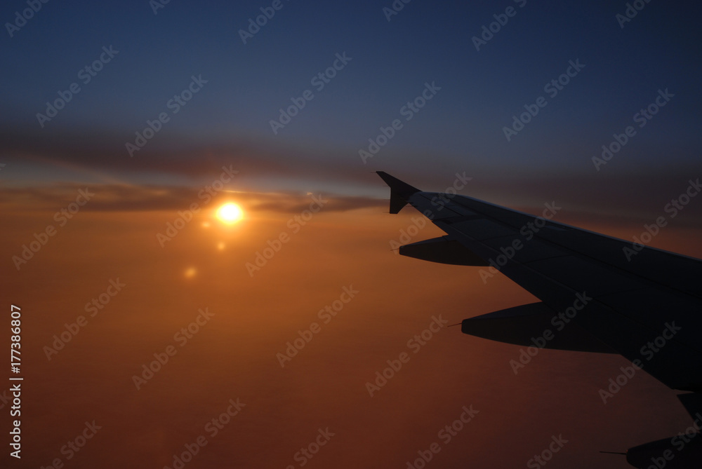 Fototapeta premium Flying in the night