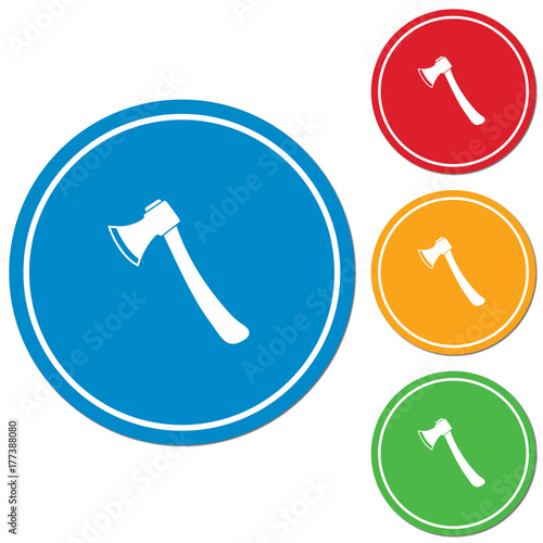 The ax icon. Axe symbol