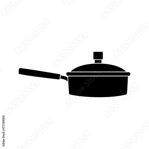 Pot kitchen utensil icon vector illustration graphic design