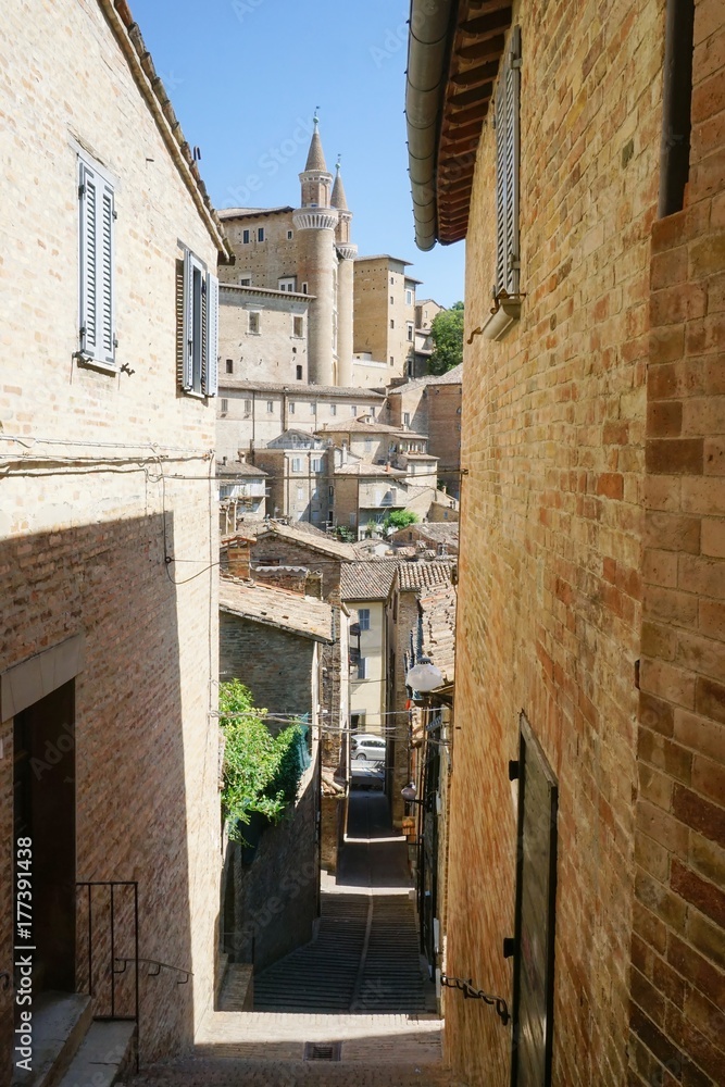 Urbino. Ancient street