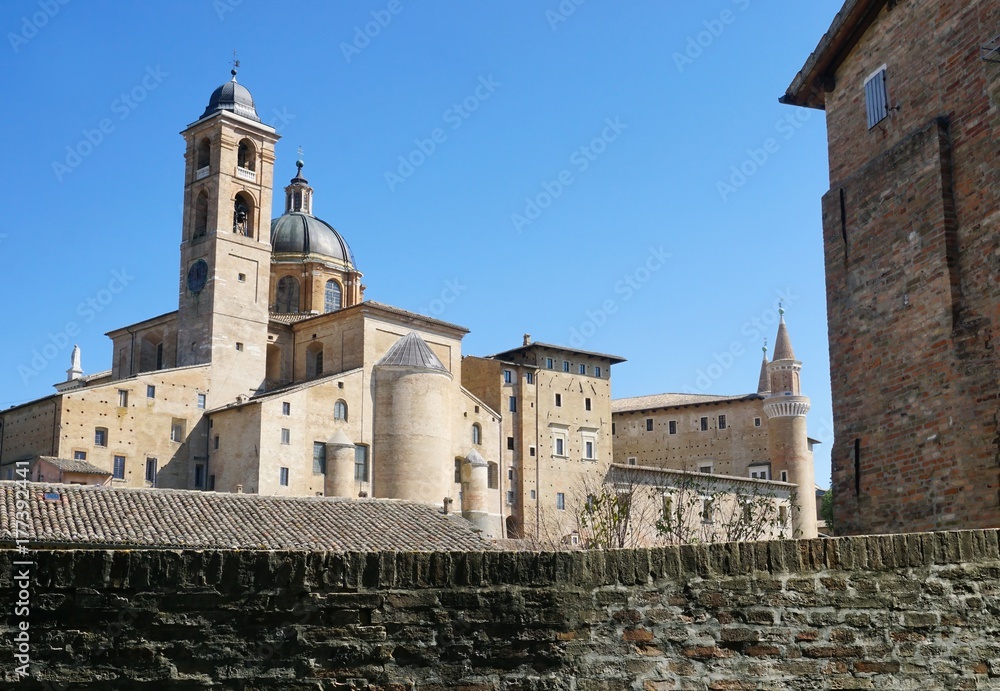 Walls of the ancient city of Urbino