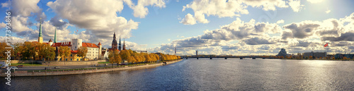 Panorama of Latvian capital Riga