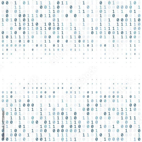 Binary code digital technology background made with zeros and ones