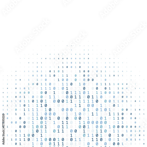 Binary code digital technology background made with zeros and ones
