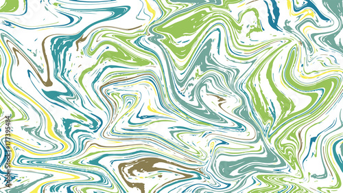 Natural pink marble imitation seamless pattern. Trendy backdrop with peach pink and grey acrylic drips on white background. Paint waves and vortexes stone texture.