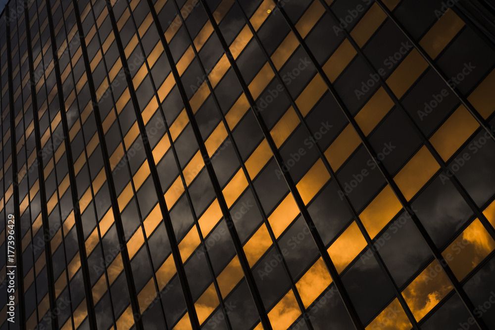 abstract orange building Stock Photo | Adobe Stock