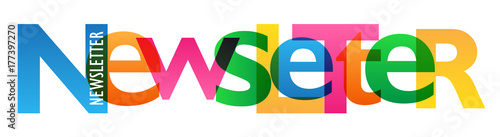 NEWSLETTER Multicoloured Letters Icon