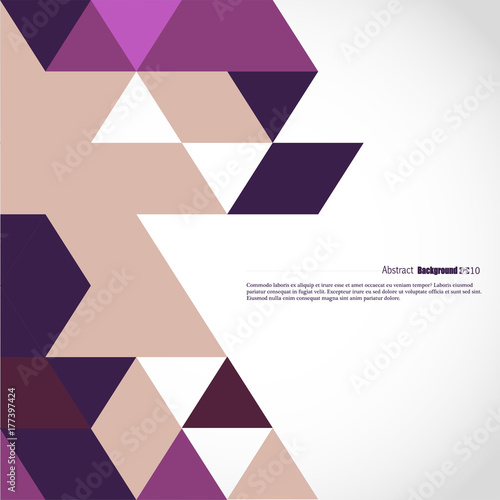 Brand-new triangle template. Shining geometric sample. Repeating theme with triangular shapes. Texture for your design.