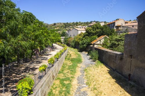 The benedictine Abbey of St Peter and St Paul in Caunes-Minervois, France, in the so-called Land of the Cathars